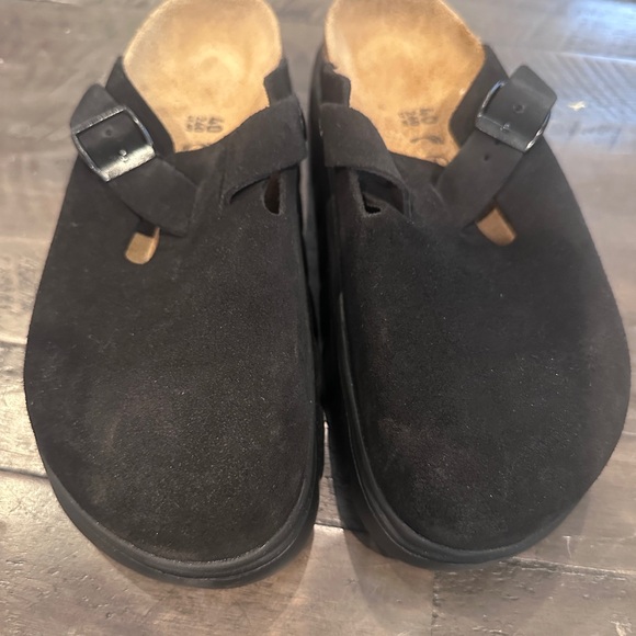 Black Suede Birkenstock Clogs (Papillio) - Picture 4 of 4